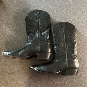 Men’s Black Leather Boots size 10.5